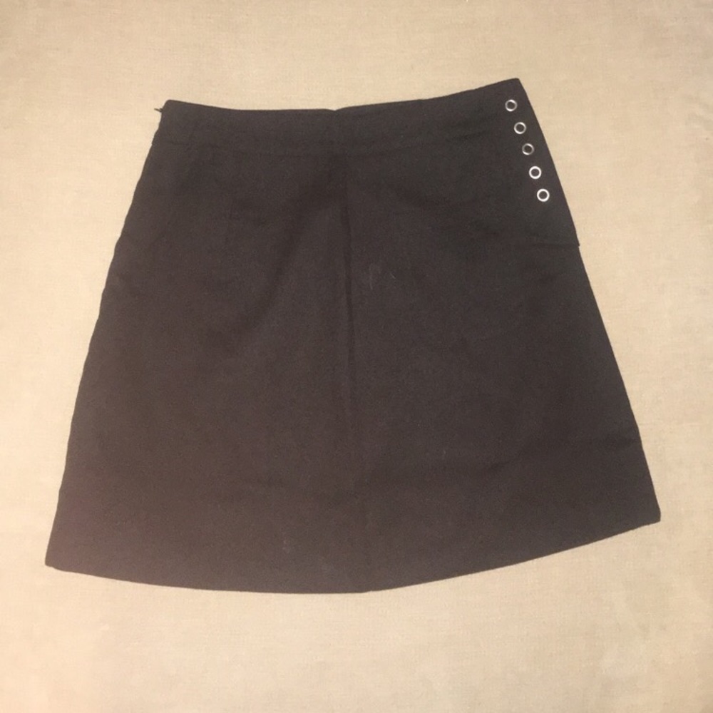 Black mini skirt